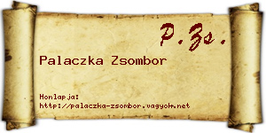 Palaczka Zsombor névjegykártya